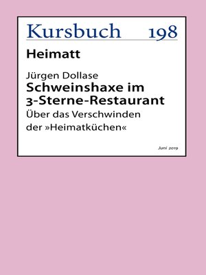 cover image of Schweinshaxe im 3-Sterne-Restaurant